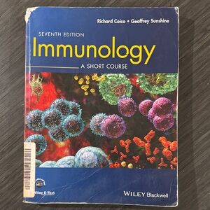 7th edition immunology Wiley Blackwell by Richard Coico and Geoffrey Sunshine
